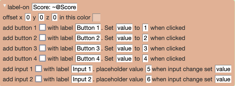 Label-on open action